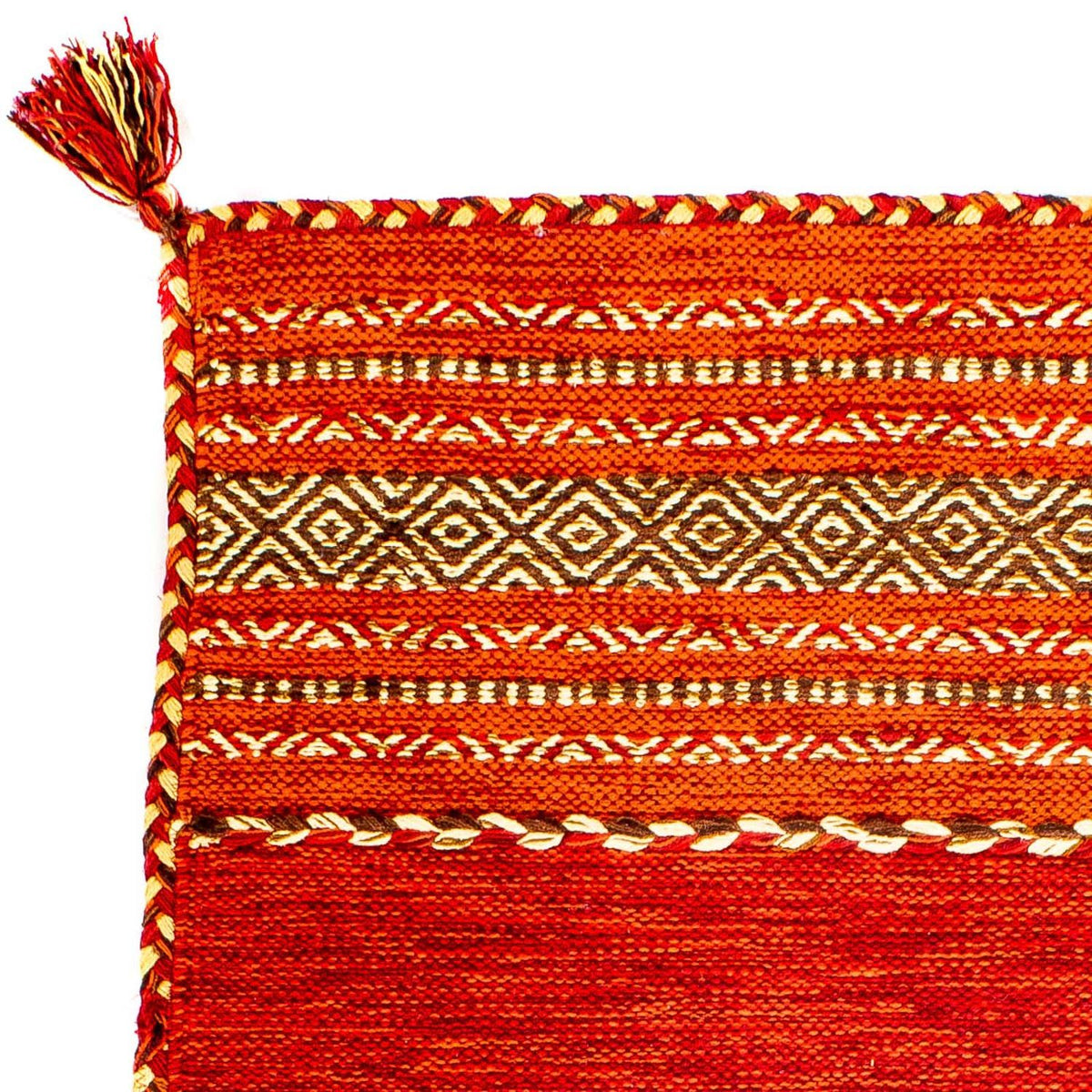 Dywan Kelim - modny - 90 x 60 cm - czerwony
