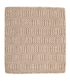 Dywan Kelim - modny kwadratowy  - 46 x 45 cm - jasnobrązowy