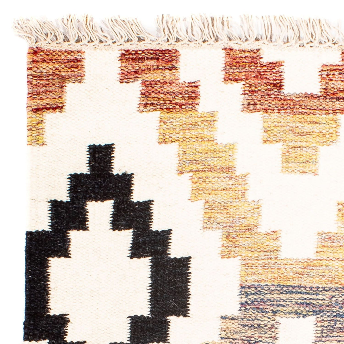 Dywan Kelim - modny kwadratowy  - 69 x 67 cm - beżowy