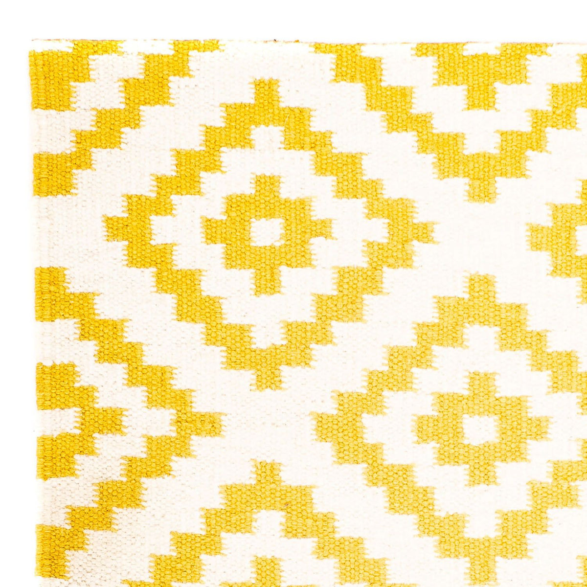 Dywan Kelim - modny kwadratowy  - 80 x 72 cm - beżowy