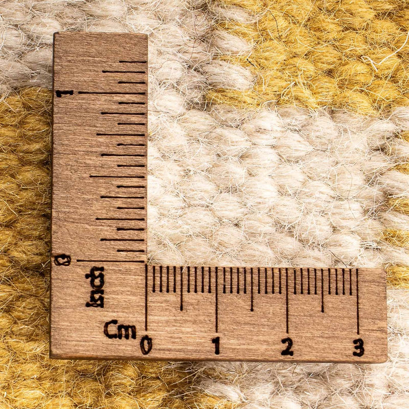 Dywan Kelim - modny kwadratowy  - 80 x 72 cm - beżowy