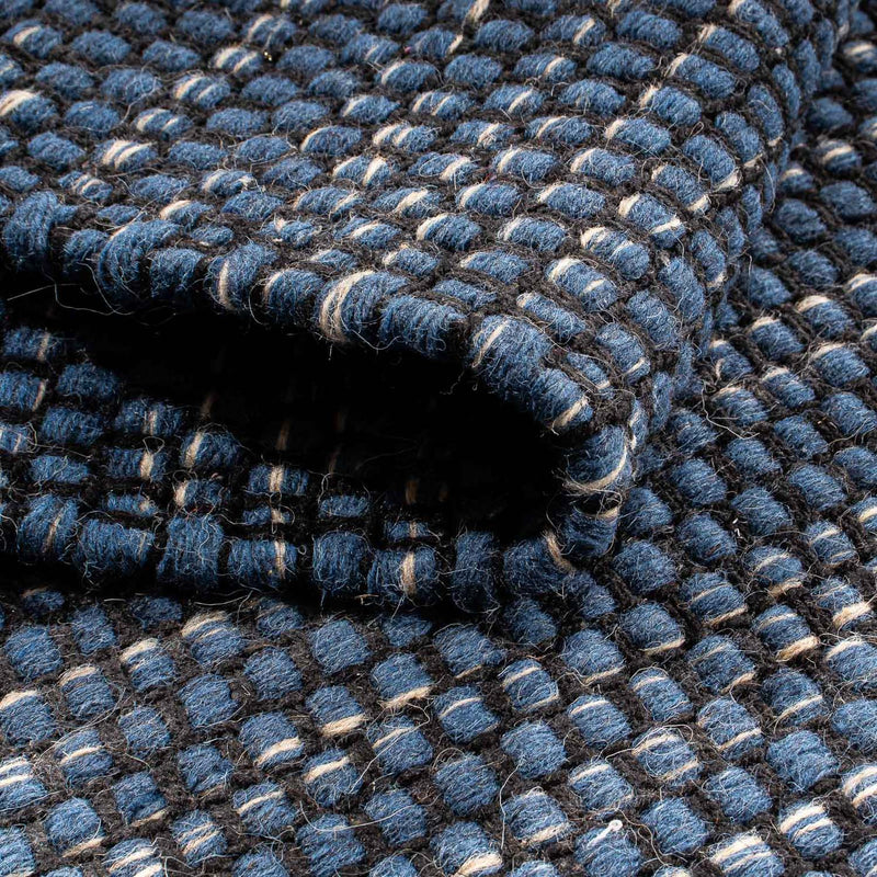 Dywan Kelim - modny - 88 x 62 cm - ciemnoniebieski