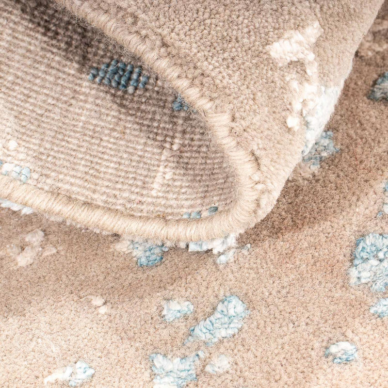 Designerski dywan - 88 x 63 cm - jasnobrązowy