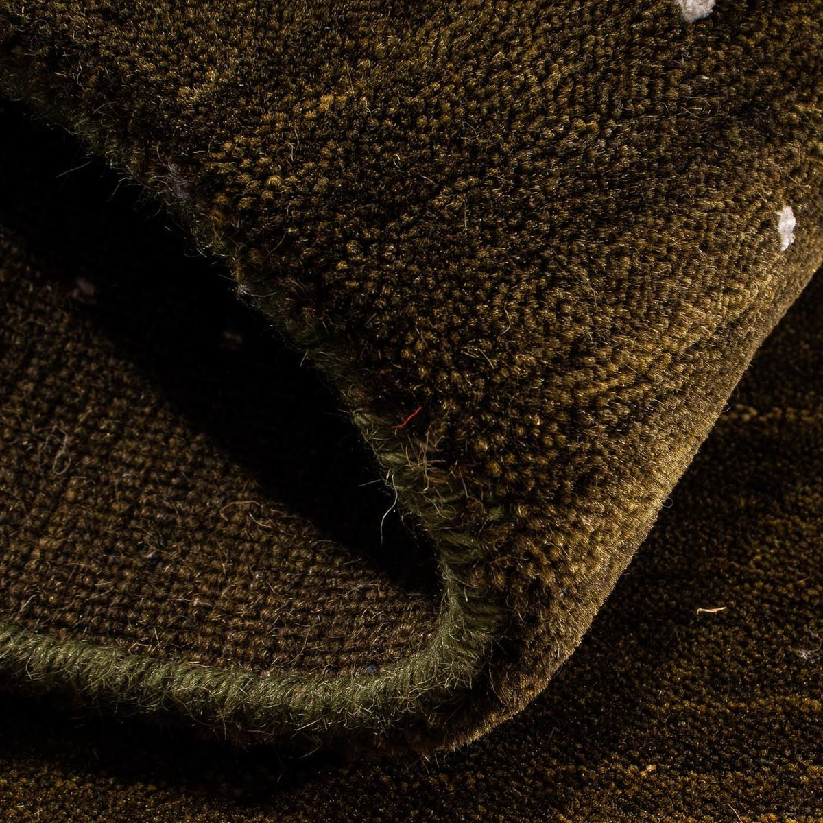 Dywan Gabbeh - Loribaft Indus - 91 x 64 cm - ciemnobrązowy