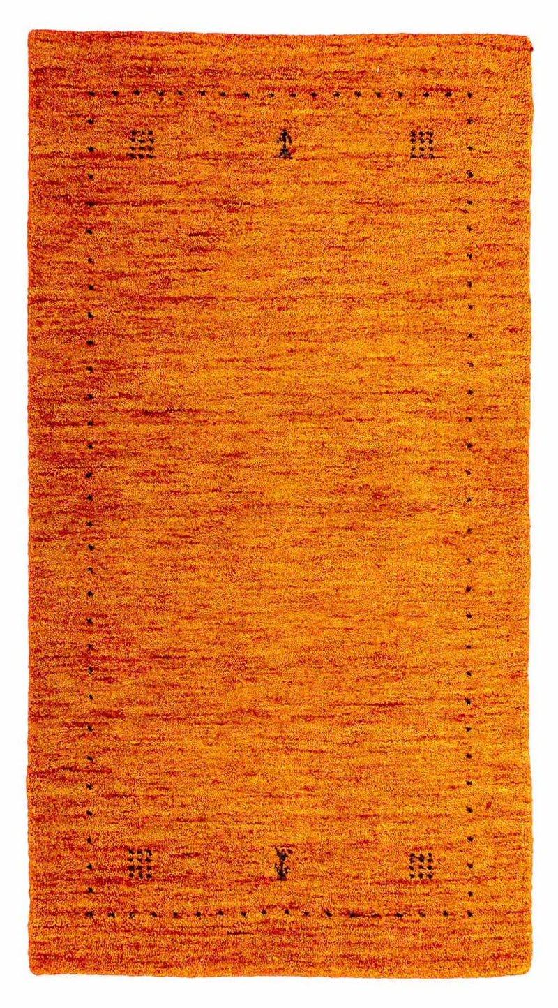 Dywan Gabbeh - Loribaft Indus - 133 x 70 cm - pomarańczowy