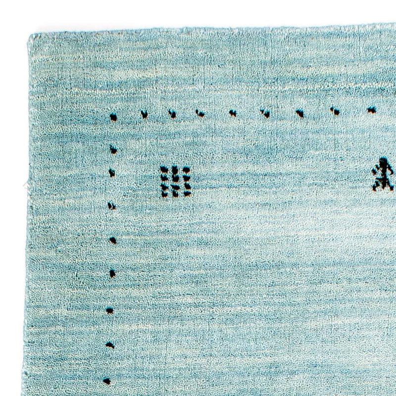 Dywan Gabbeh - Loribaft Indus - 140 x 70 cm - jasnoniebieski