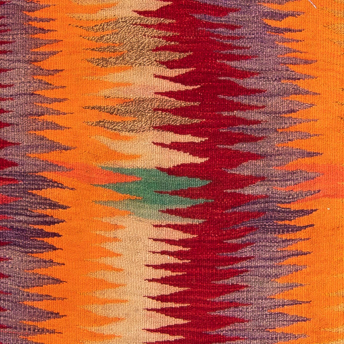 Biegacz Dywan Kelim - Stary - 265 x 125 cm - wielokolorowy