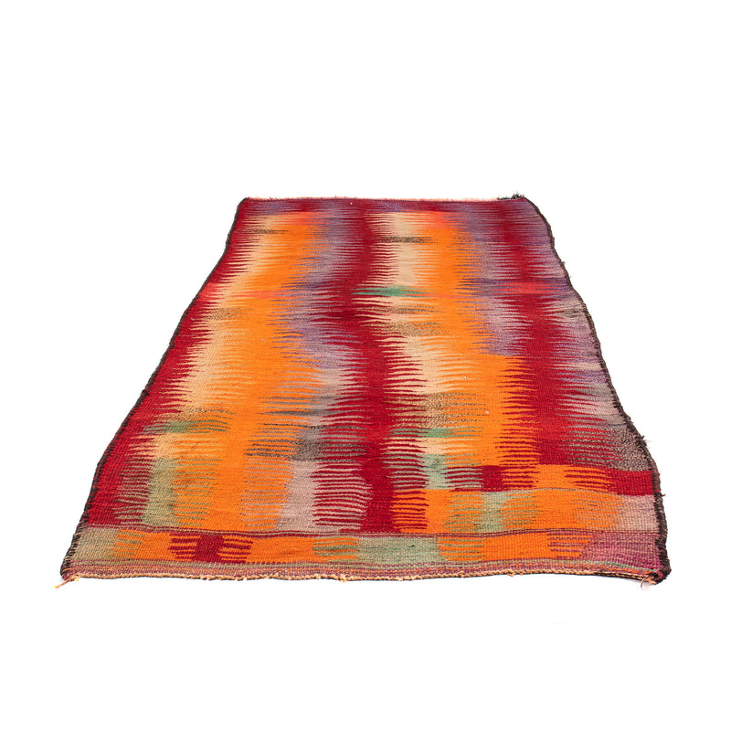 Biegacz Dywan Kelim - Stary - 265 x 125 cm - wielokolorowy