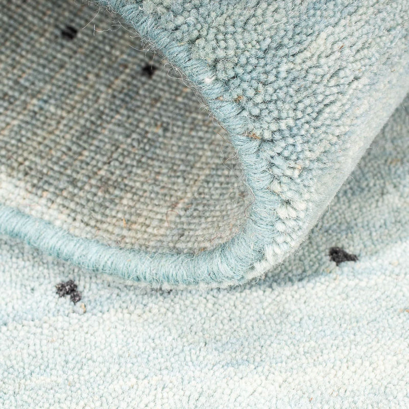 Dywan Gabbeh - Loribaft Indus - 95 x 65 cm - jasnoniebieski