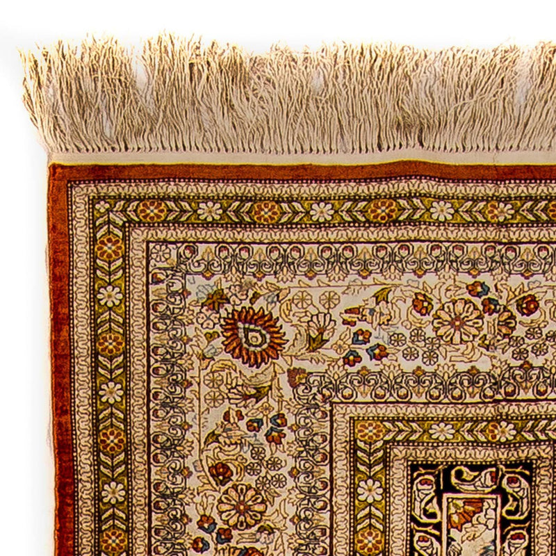 Biegacz Dywan z jedwabiu - jedwab chiński - 272 x 71 cm - czerwony