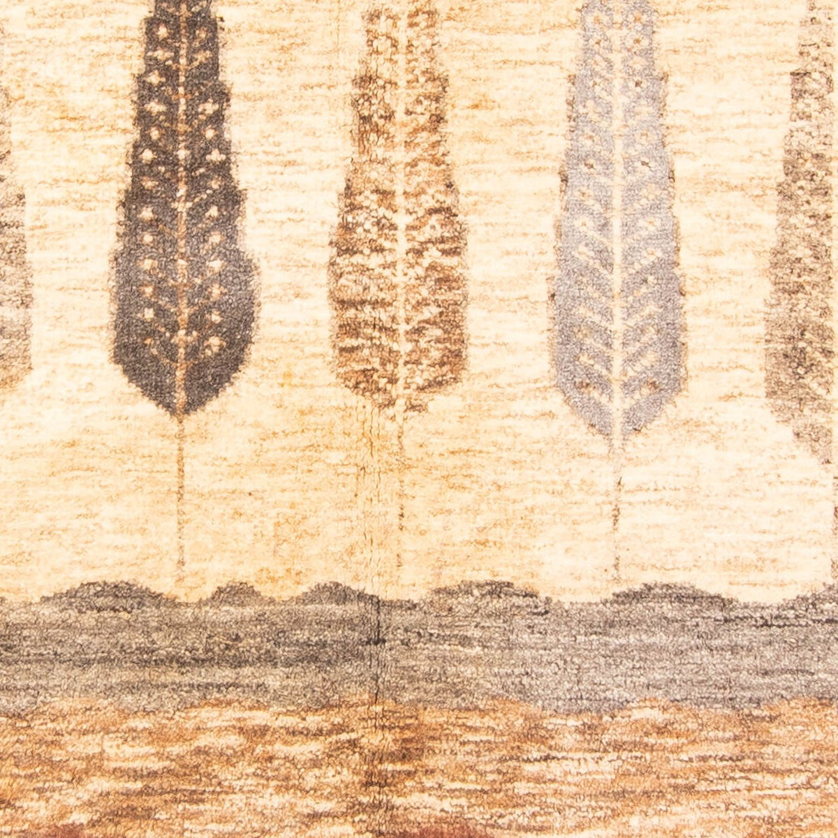 Designerski dywan - 245 x 184 cm - beżowy