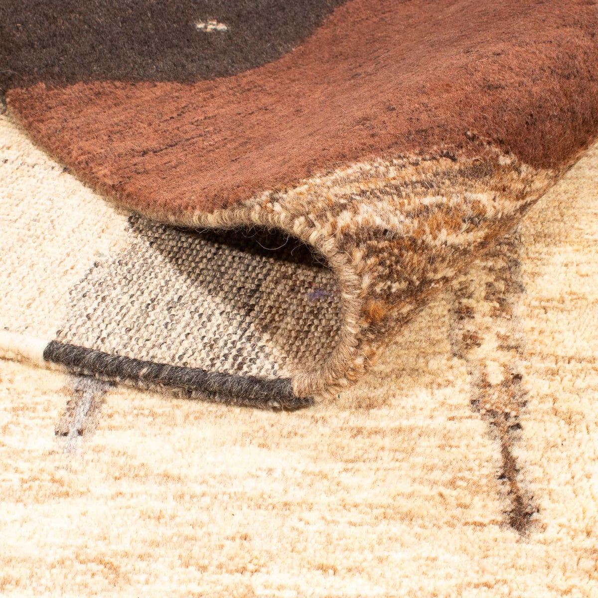 Designerski dywan - 245 x 184 cm - beżowy