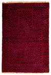 Dywan beludżycki 84x129cm - Dywan perski - Prostokątny / Ciemna czerwień / 84 x 129 cm Prostokątny
