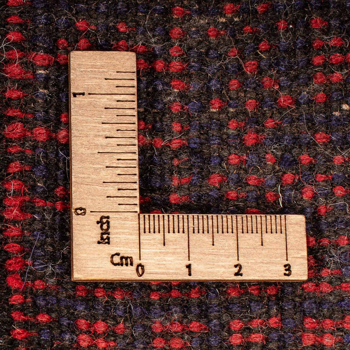 Dywan beludżycki - 129 x 84 cm - ciemna czerwień