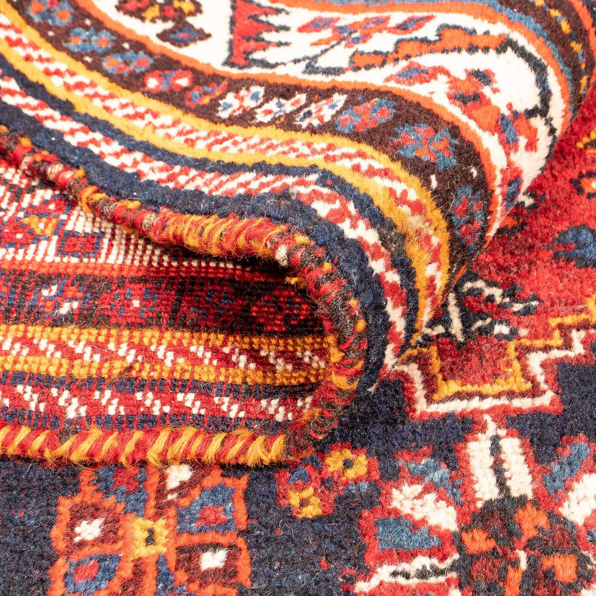 Perski dywan - Nomadyczny - 142 x 115 cm - ciemna czerwień