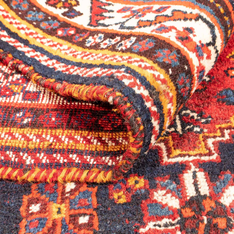 Perski dywan - Nomadyczny - 142 x 115 cm - ciemna czerwień