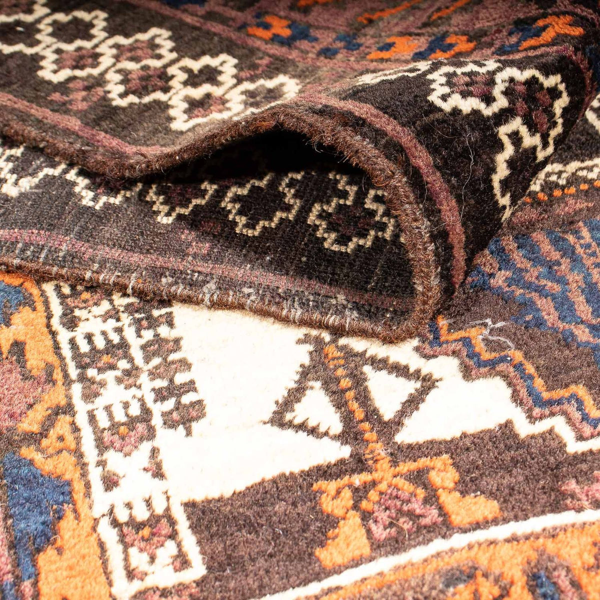 Dywan beludżycki - 192 x 111 cm - brązowy