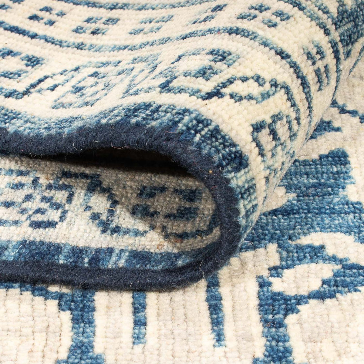 Designerski dywan - 279 x 185 cm - ciemnoniebieski