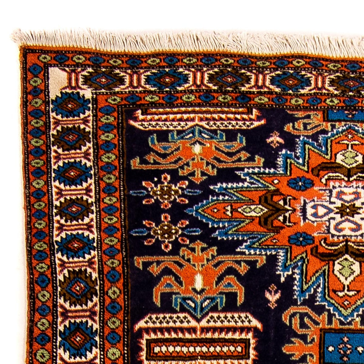 Perski dywan - Nomadyczny - 170 x 110 cm - ciemnoniebieski