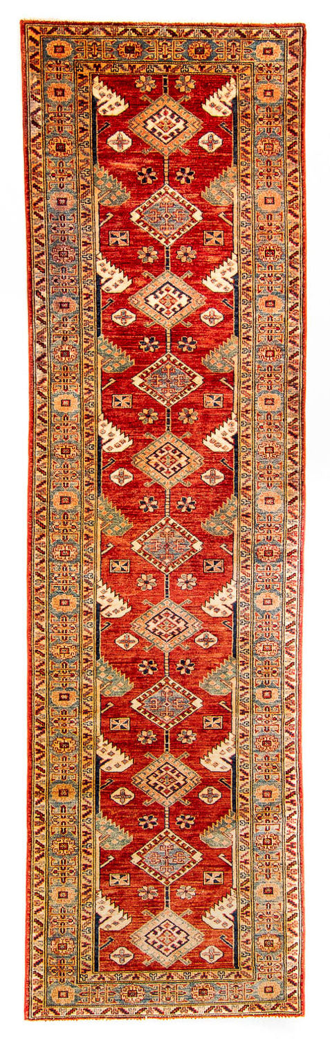 Biegacz Dywan Ziegler - Kazak - 321 x 84 cm - czerwony