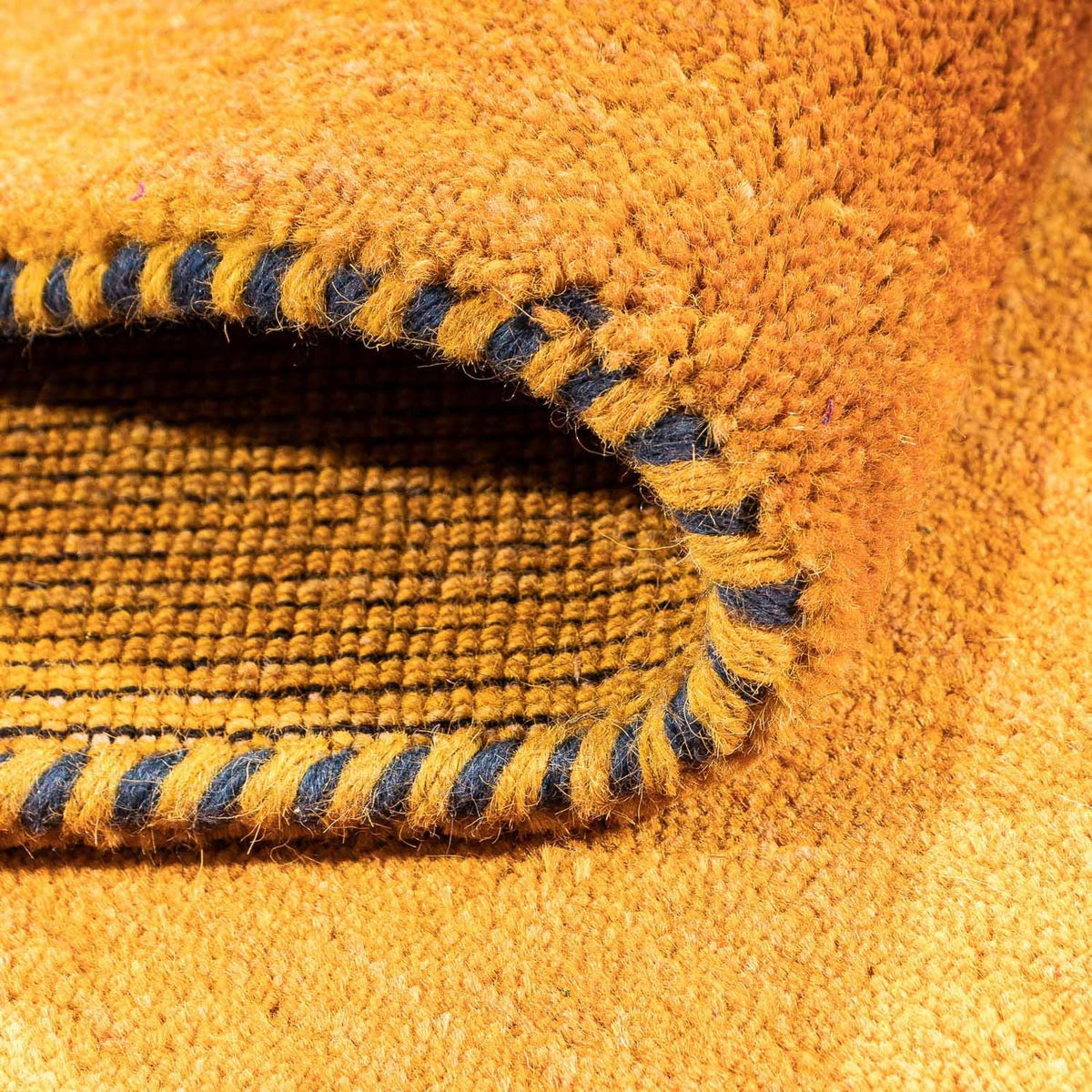 Biegacz Dywan Gabbeh - Loribaft Perski - 395 x 80 cm - pomarańczowy