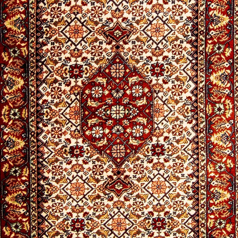Biegacz Orientalny dywan - Bijar - Indus - 340 x 77 cm - beżowy