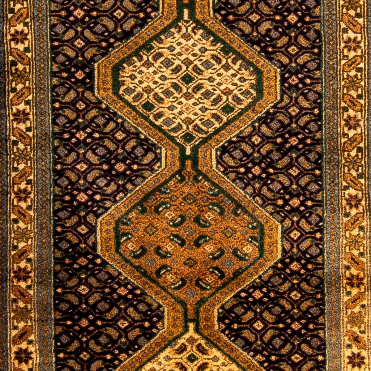 Biegacz Perski dywan - Nomadyczny - 297 x 70 cm - ciemnoniebieski