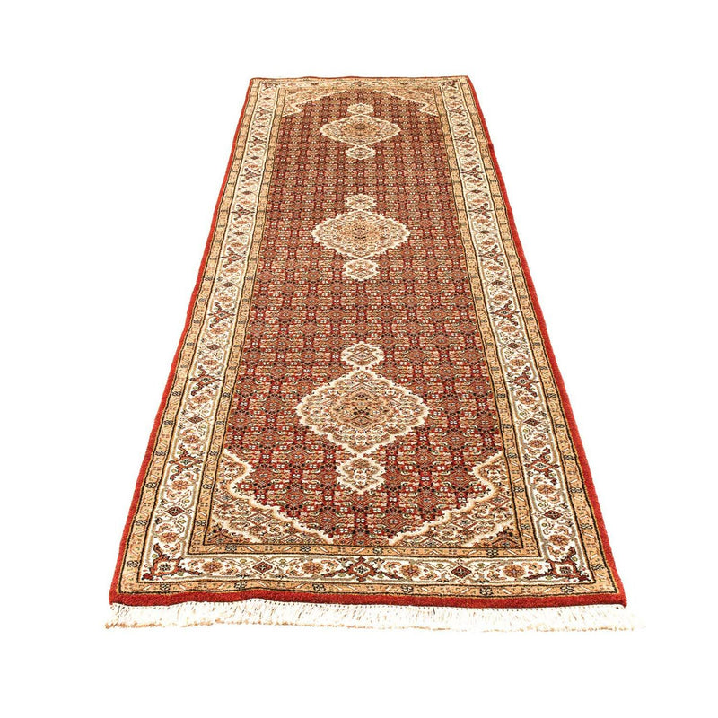 Biegacz Dywan orientalny - Tabriz - 296 x 83 cm - ciemna czerwień