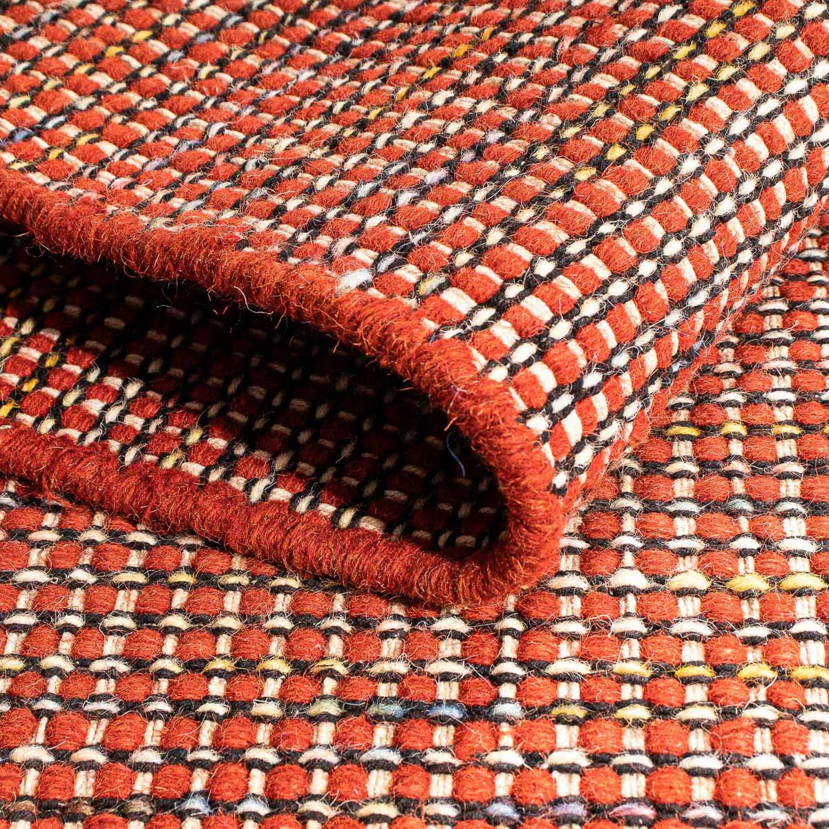 Dywan Kelim - modny - 160 x 91 cm - czerwony