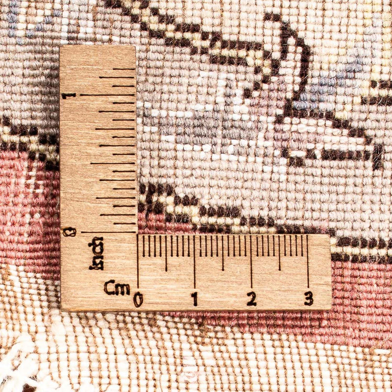 Dywan perski - Tabriz - Królewski okrągły  - 102 x 102 cm - jasna czerwień