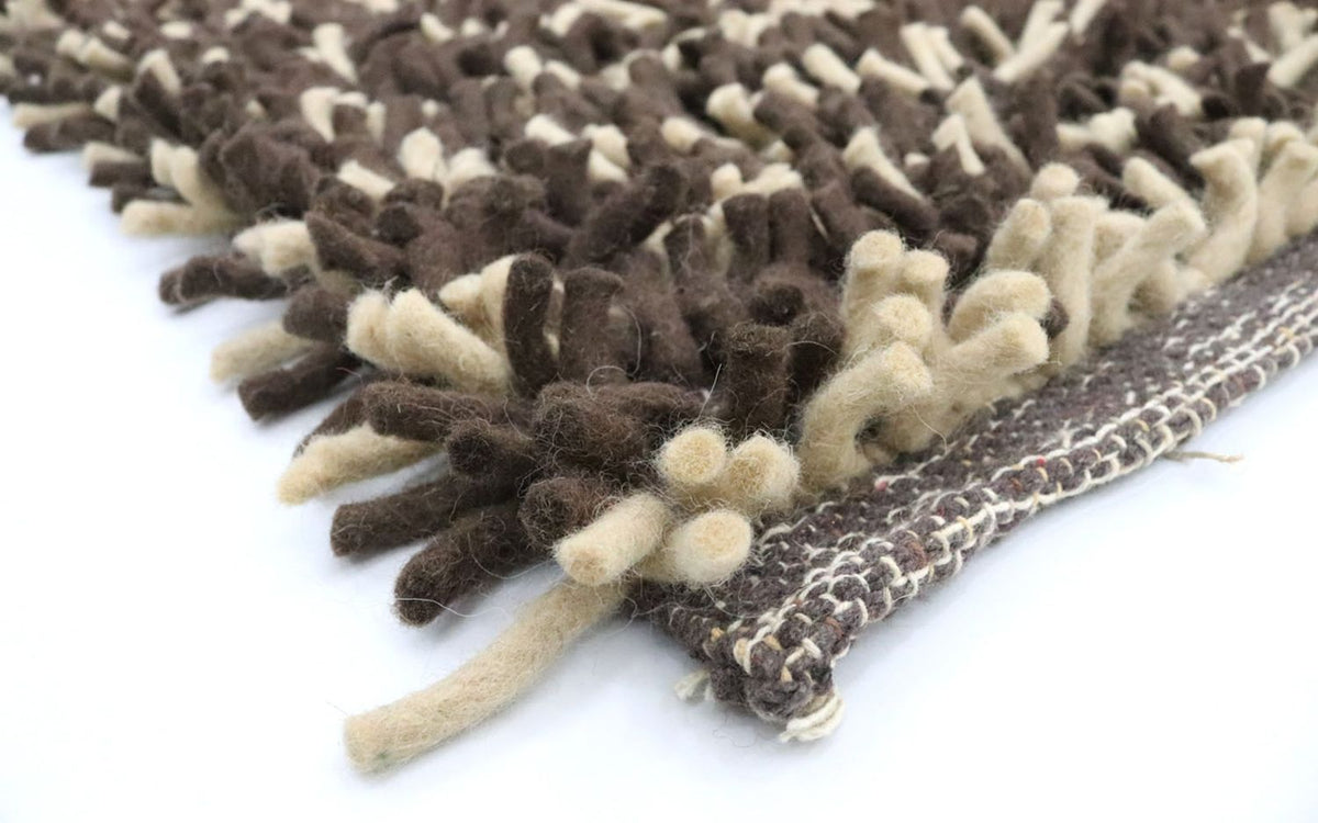 Dywan o wysokim runie - 198 x 129 cm - wielokolorowy