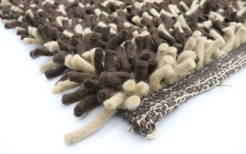 Dywan o wysokim runie - 198 x 129 cm - wielokolorowy