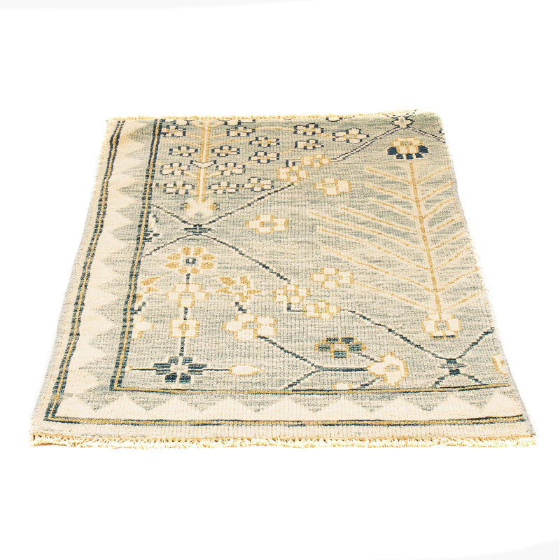 Dywan Ziegler - Modern - 92 x 62 cm - jasnoniebieski