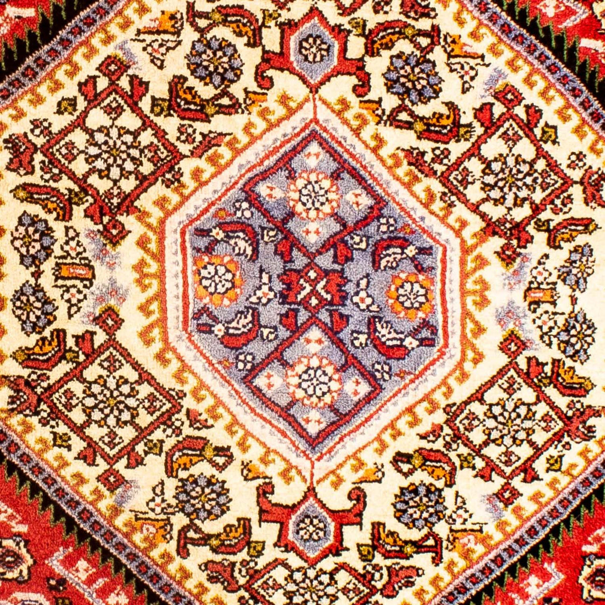 Perski dywan - Bijar - Royal kwadratowy  - 85 x 80 cm - czerwony