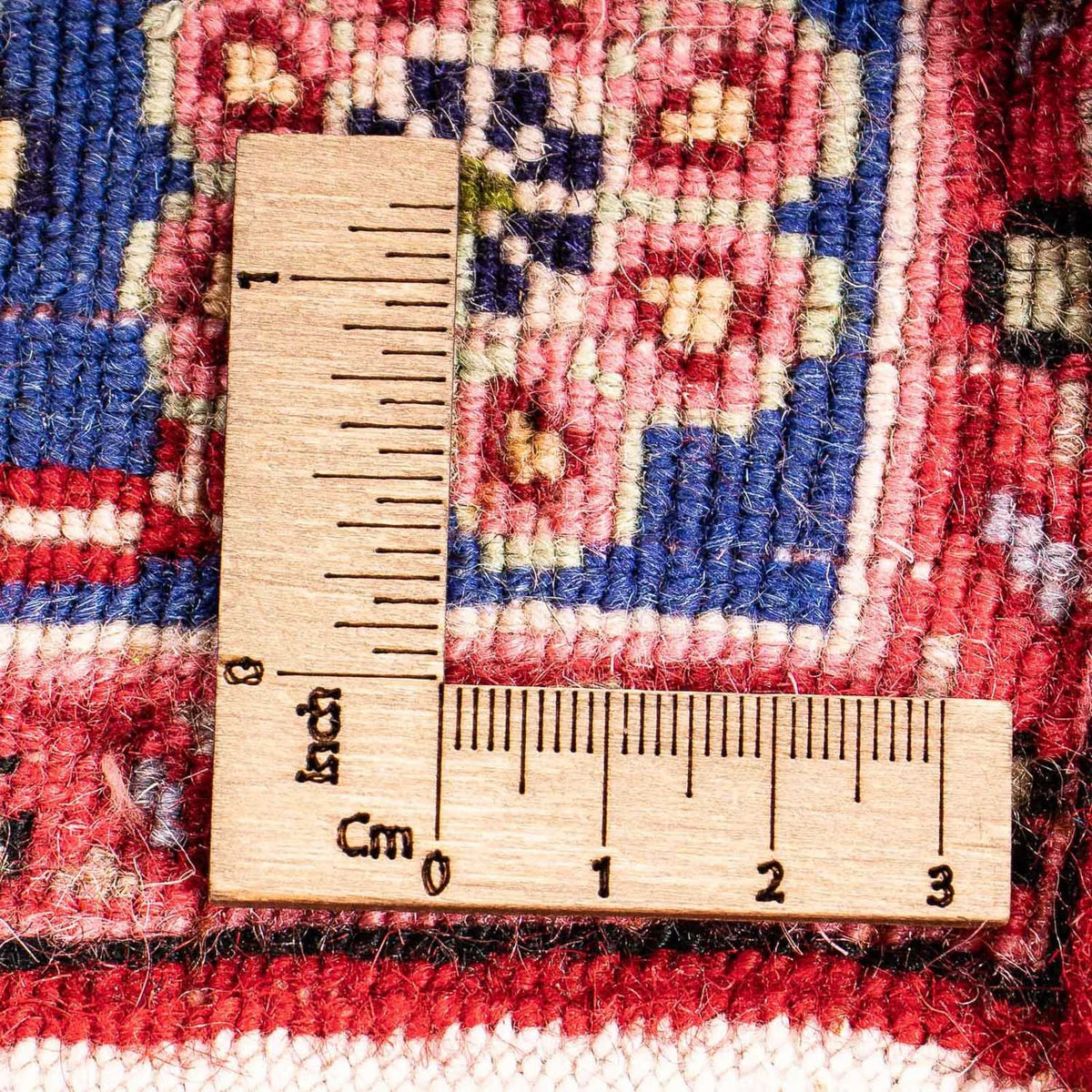 Perski dywan - Bijar - Royal kwadratowy  - 85 x 80 cm - czerwony