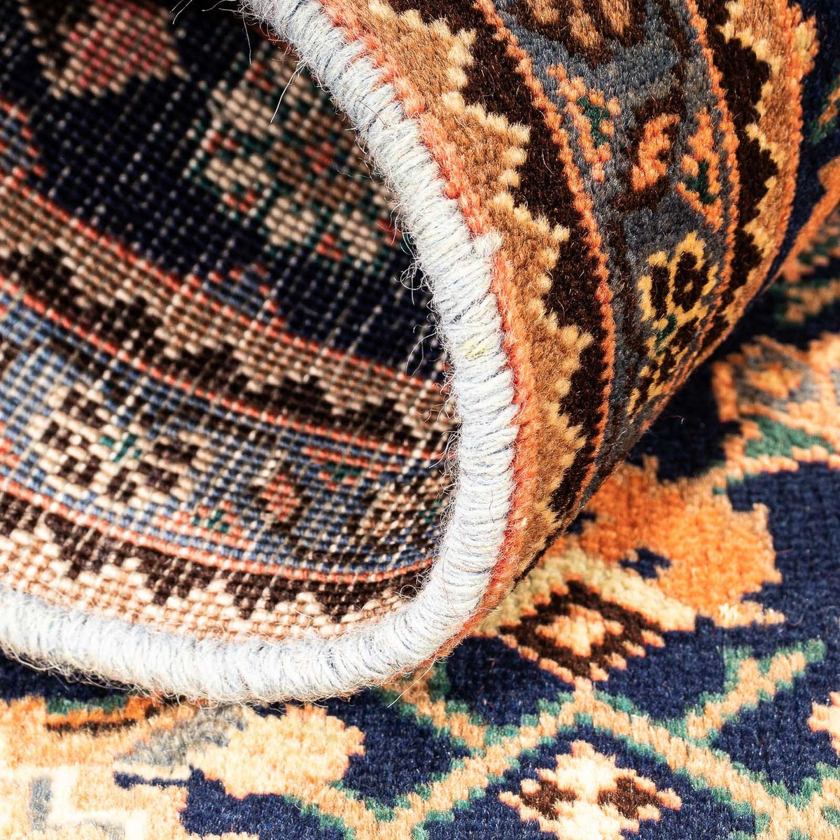 Perski dywan - Nomadyczny - 119 x 70 cm - ciemnoniebieski