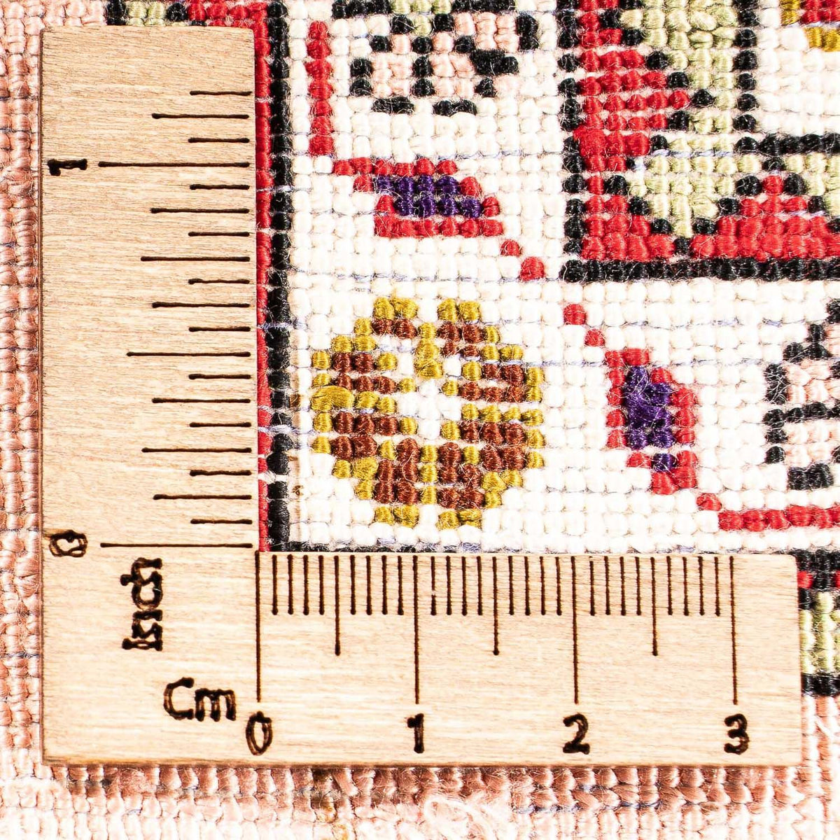 Jedwabny dywan - Ghom Silk - Premium - 80 x 59 cm - beżowy