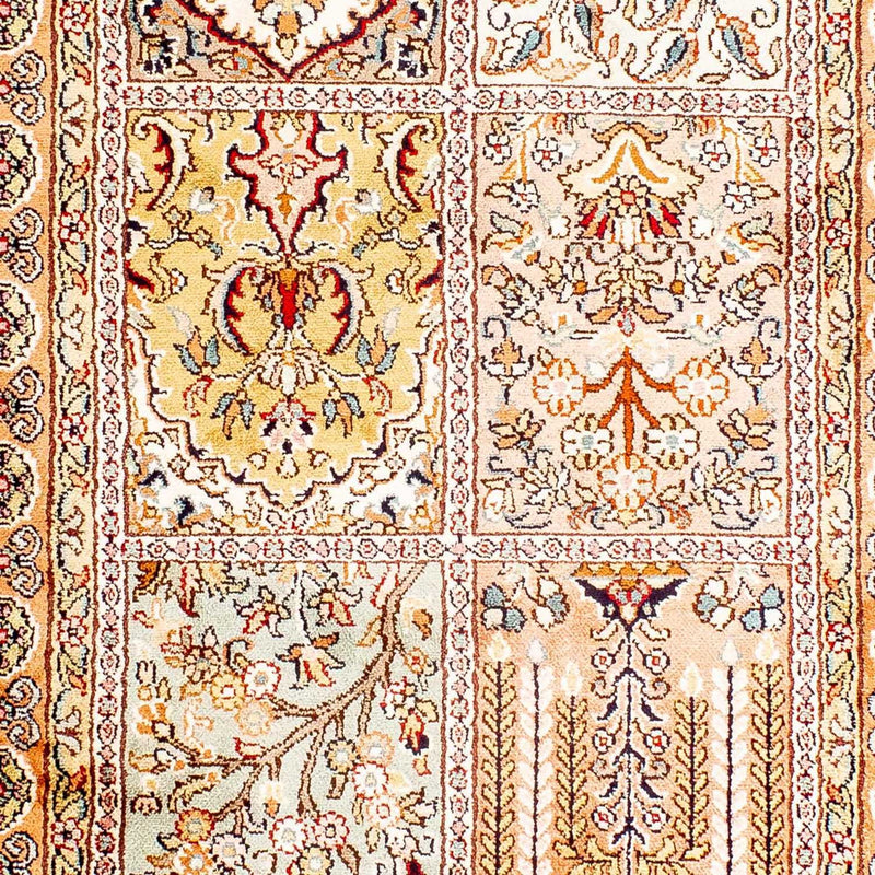 Jedwabny dywan - Kashmir Silk - 98 x 60 cm - beżowy
