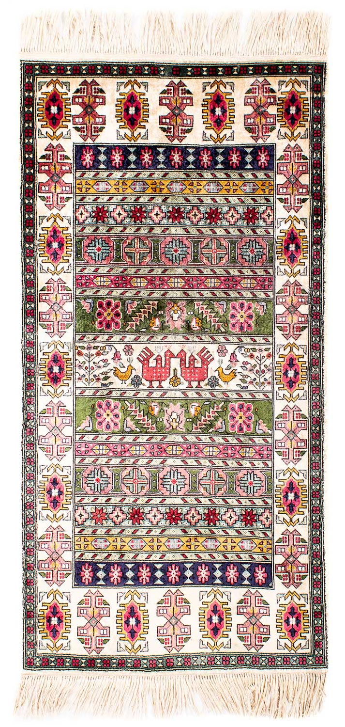 Biegacz Jedwabny dywan - Kayseri - 156 x 76 cm - wielokolorowy
