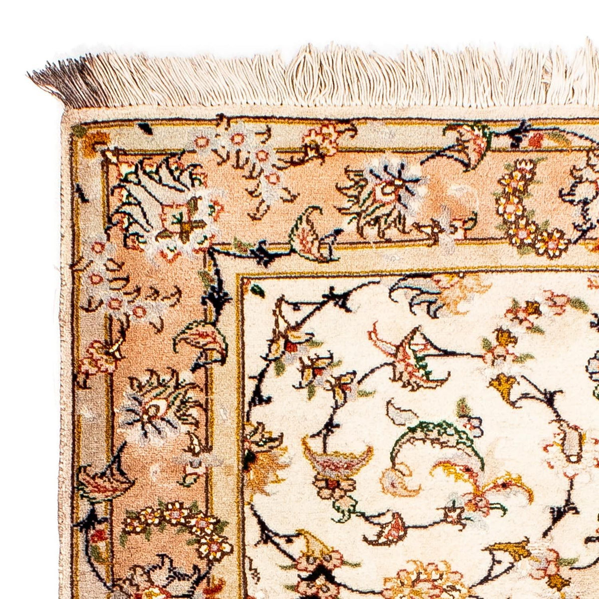 Dywan perski - Tabriz - Królewski - 114 x 76 cm - beżowy