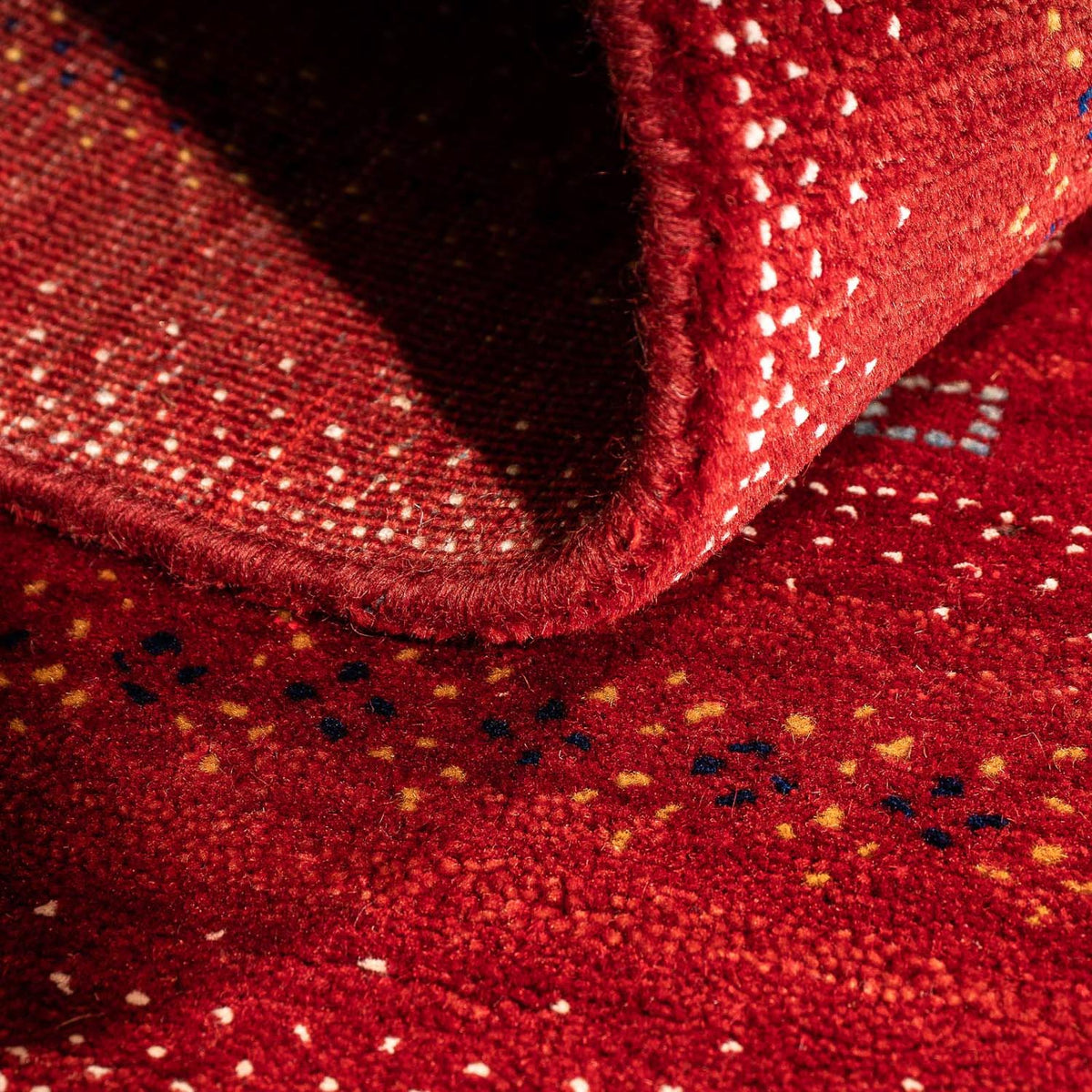 Dywan Gabbeh - Loribaft Perski - 120 x 80 cm - ciemna czerwień