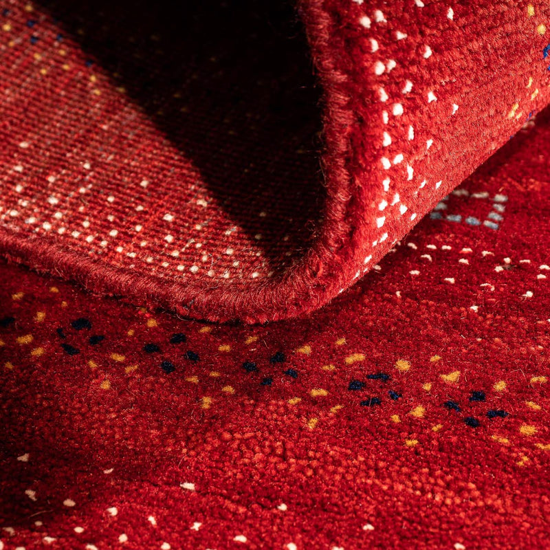 Dywan Gabbeh - Loribaft Perski - 120 x 80 cm - ciemna czerwień