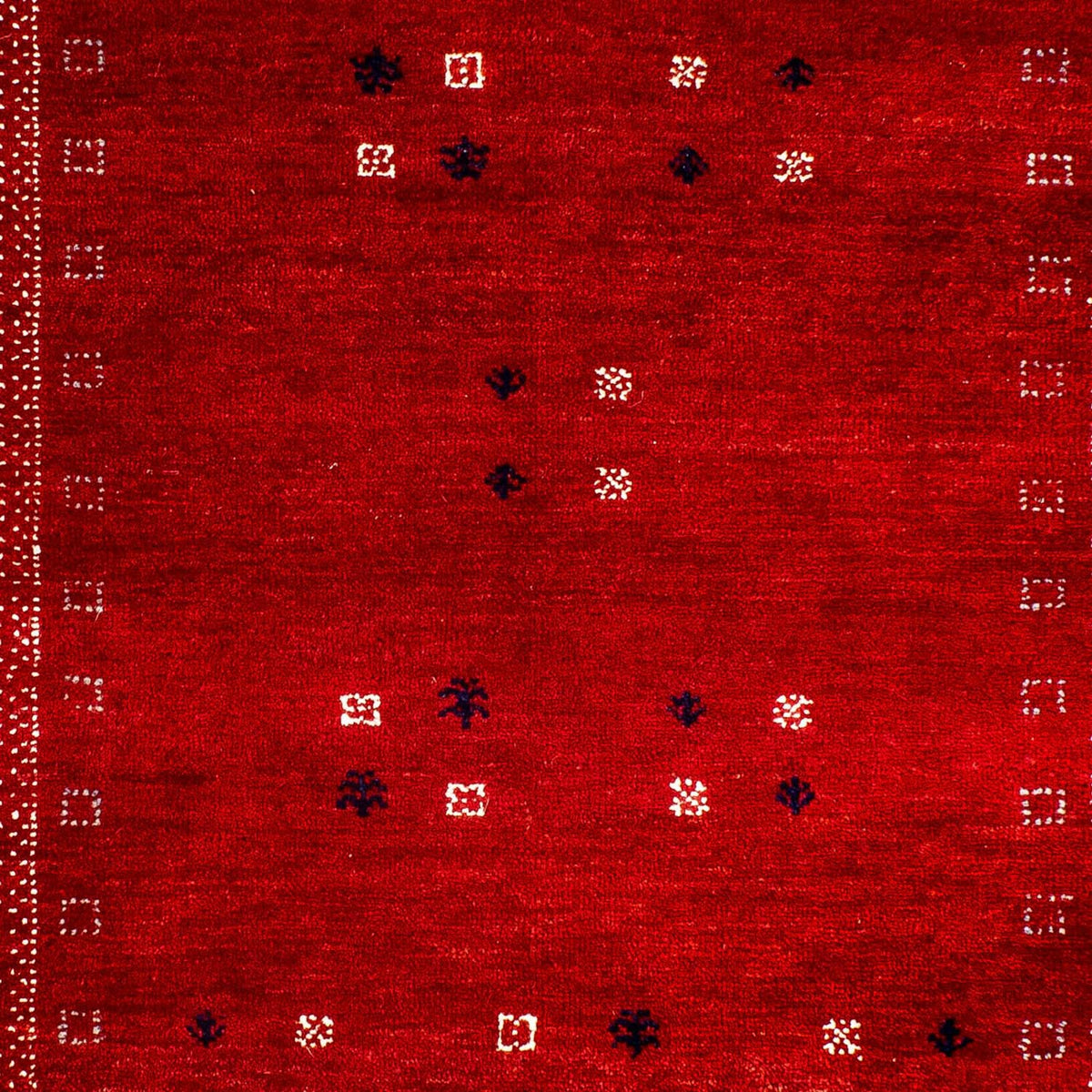 Dywan Gabbeh - Loribaft Perski - 120 x 81 cm - ciemna czerwień