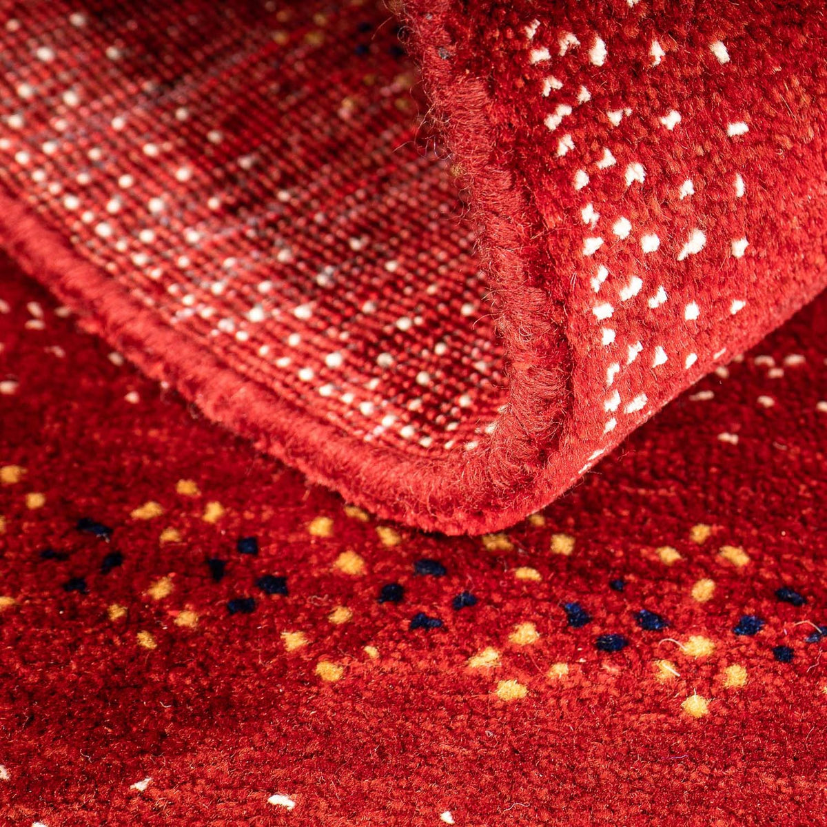 Dywan Gabbeh - Loribaft Perski - 120 x 81 cm - ciemna czerwień