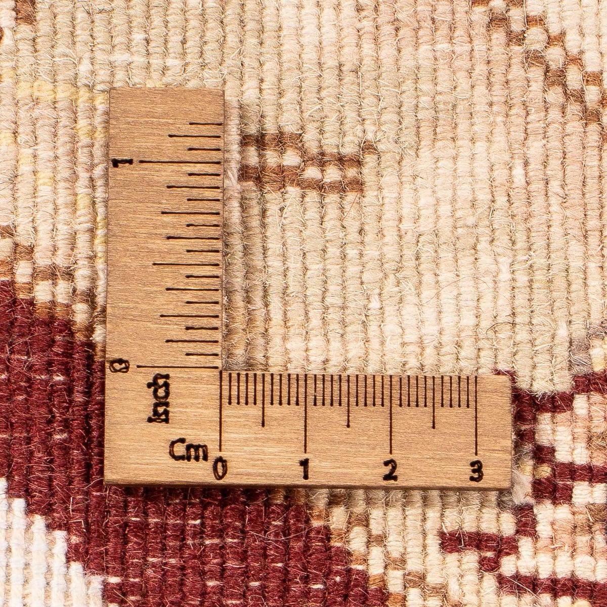 Dywan perski - Tabriz - Królewski okrągły  - 204 x 204 cm - ciemna czerwień