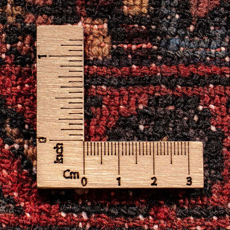 Perski dywan - Nomadyczny kwadratowy  - 92 x 82 cm - ciemna czerwień