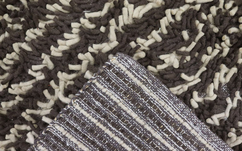 Dywan o wysokim runie - 200 x 124 cm - wielokolorowy