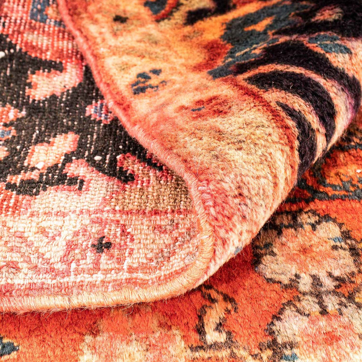 Perski dywan - Nomadyczny kwadratowy  - 100 x 85 cm - jasna czerwień