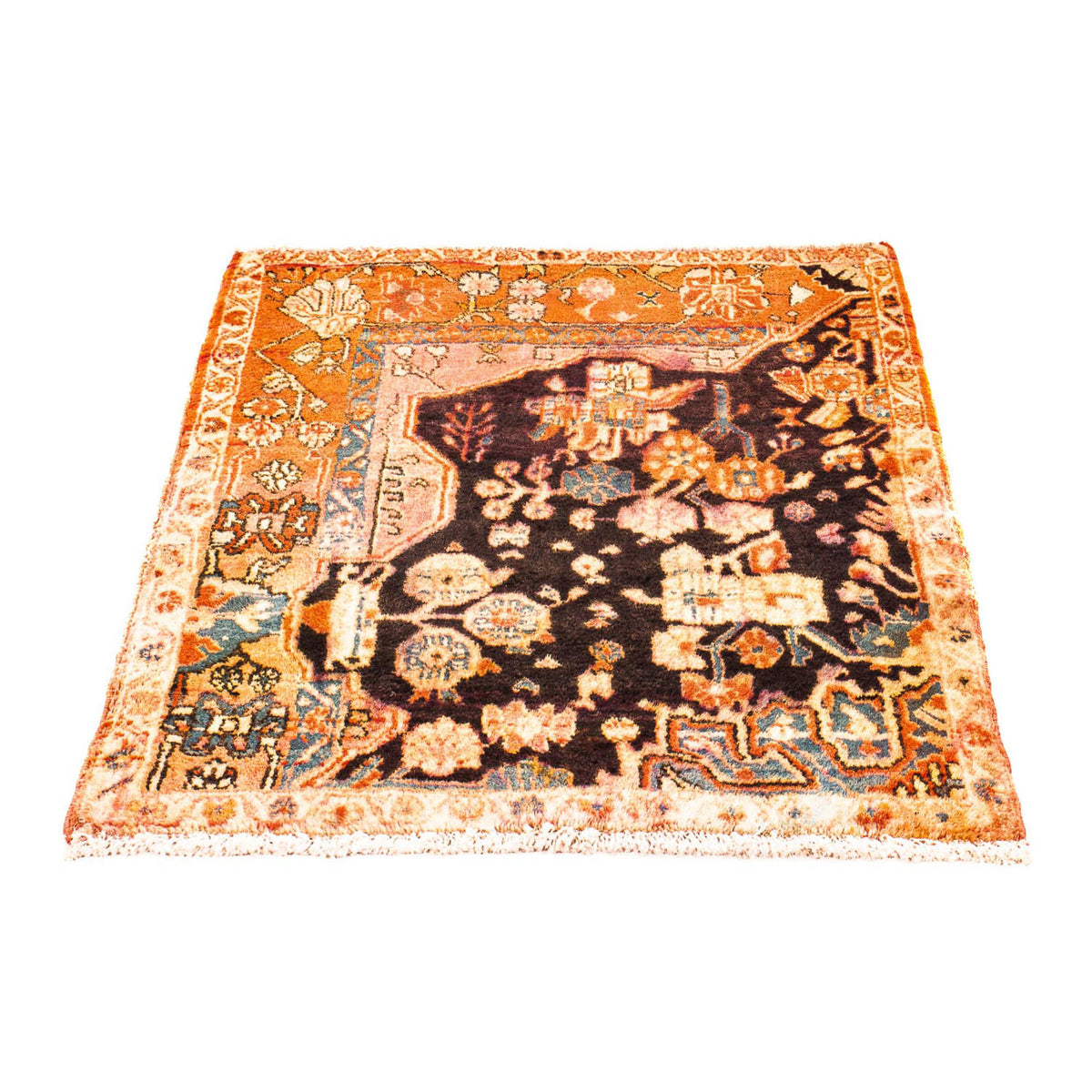 Perski dywan - Nomadyczny kwadratowy  - 100 x 85 cm - jasna czerwień