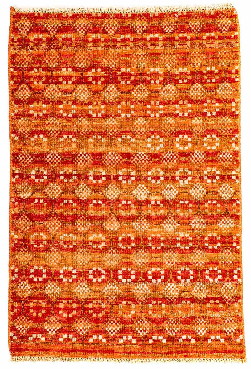 Designerski dywan - 92 x 62 cm - pomarańczowy
